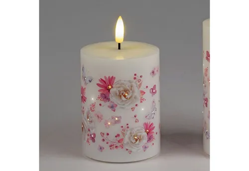 formano LED-Kerze mit Rosenmotiv von formano