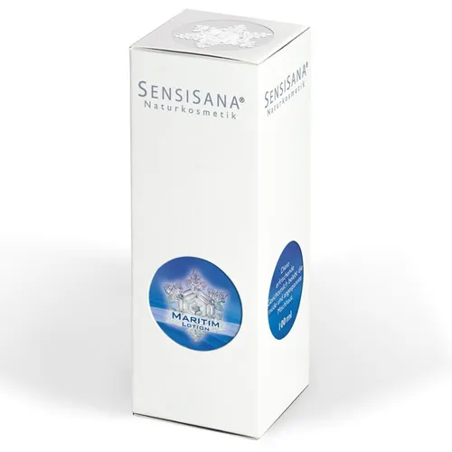 SensiSana Maritim Lotion 100ml - Tagescreme für empfindliche Haut, beruhigt mit Holunderblütenwasser und ist frei von Allergenen. Ideal für Allergiker und sorgt für geschmeidige Haut.