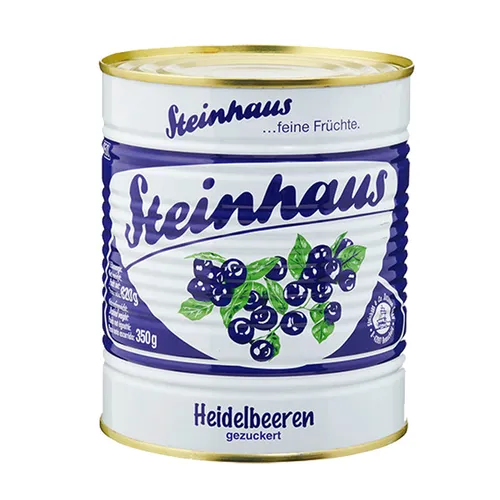 Steinhaus Heidelbeeren feine Früchte gezuckert in der Dose 850ml
