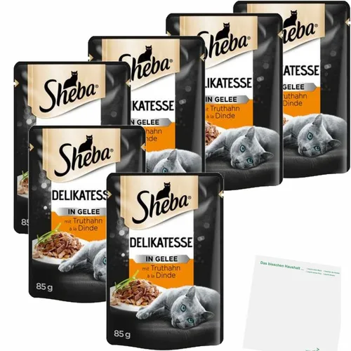 Sheba Delikatesse in Gelee mit Truthahn 6er Pack 6x85g Beutel usy Block