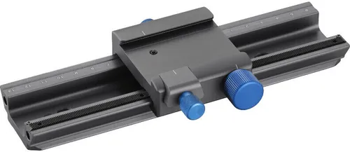 NOVOFLEX Castel-QP Einstellschlitten - Präziser Makroschlitten für exakte Kameraeinstellungen, ideal für Makrofotografie und kreative Aufnahmen.