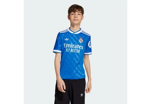 ADIDAS Kinder Trikot Real Madrid 25/26 Ausweichtrikot - Trikots für junge Fans, AEROREADY-Technologie für optimale Feuchtigkeitsregulierung, ideal für Fußballbegeisterte und echte Madridistas.