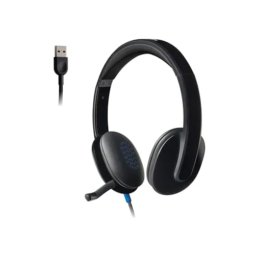 H540 USB Headset Schwarz - Hochleistungs-Headset für PC-Anrufe und Musik. Einfach anschließen und genießen. Präziser Klang und hochwertiges Mikrofon mit Geräuschreduzierung für klare Gespräche.
