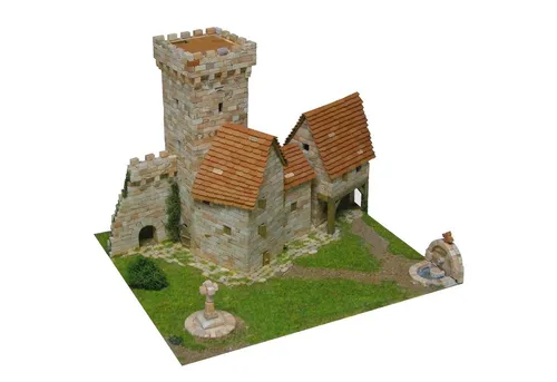 AEDES ARS Steinbaukasten Turm - Torre Medieval - Baukästen & Bausteine, kreatives Modell für Bauenthusiasten ab 14 Jahren, ideal für detailgetreue Nachbauten historischer Türme.