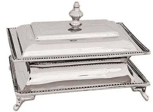 Casa Padrino Schmuckkasten Silber – Luxus Schmuckschatulle in silber von Casa Padrino