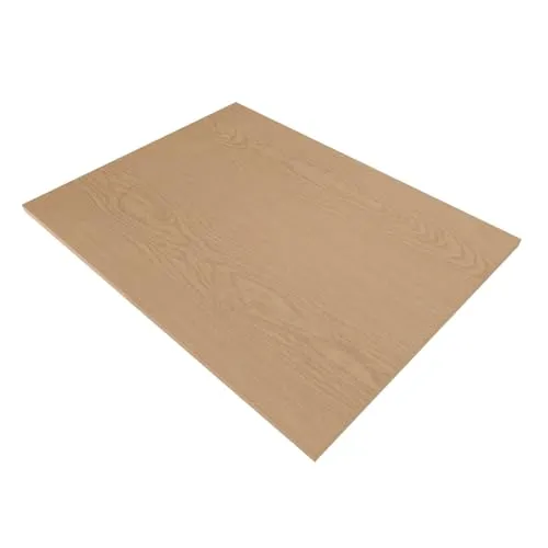 AKKE Tischplatte Möbelplatte Rechteckig Arbeitsplatte Schreibtischplatte Bürotischplatte für Schreibtisch Esstisch Wohnzimmertisch Helle Eiche 90x60 cm
