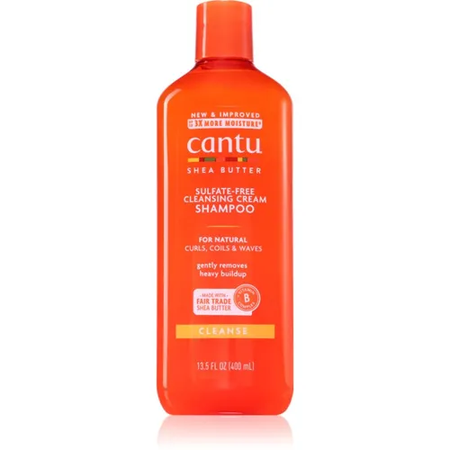 Cantu Cleansing Cream Shampoo mit Shea Butter - Feuchtigkeitsspendendes Shampoo für trockenes Haar, reinigt sanft und sorgt für geschmeidige, gesunde Locken.