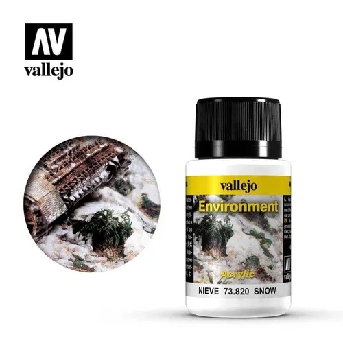 VALLEJO 73820 Environment - Snow Effect 40ml (Acrylic Weathering Paint)