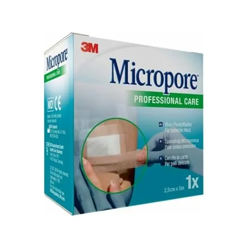 3m Italia Cerotto In Carta 3m Micropore Surgical Tape Tan M5x25mm