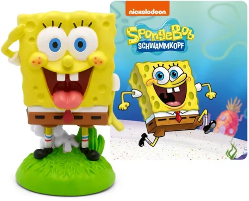 TONIES Hörfigur - Spongebob Schwammkopf - Sonstiges Audio-Zubehör für Tonies, bringt die Abenteuer von Spongebob Schwammkopf direkt ins Kinderzimmer und fördert kreatives Spielen.