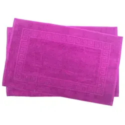 Julie Julsen Badematte 2-Badematte-Pink-70 x 120 cm, Baumwolle, Spiral rosa 70 cm x 120 cm