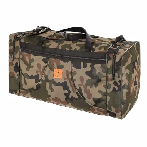 Granori Sporttasche 80 L - Militär Reisetasche Camouflage - Sporttasche mit 80 Litern Volumen, ideal für Reisen und Sport. Praktische Fächer und verstellbarer Schulterriemen sorgen für optimalen Komfort und Organisation.