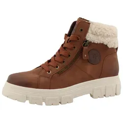 Tom Tailor Damen 6390890023 Mode-Stiefel, Cognac, 41 EU - Wanderschuhe für Damen, modisch und bequem, ideal für Outdoor-Aktivitäten und Alltag.