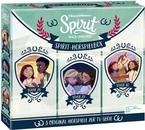 Spirit: wild und frei - Hörspiel-Box mit Folgen 28 - 30 - Hörbücher, erlebe die packenden Abenteuer von Spirit in der Original-Hörspiel-Box zur beliebten TV-Serie.