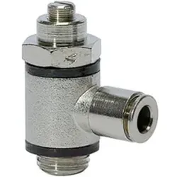 Riegler Drosselrückschlagventil, Zuluftdr. Steckverb. G3/8,Schl.10