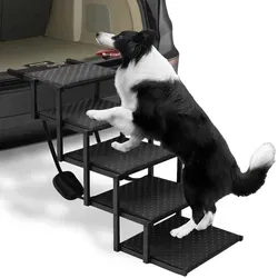 Hundetreppe Klappbar 5 Stufen Aluminium bis 100 kg