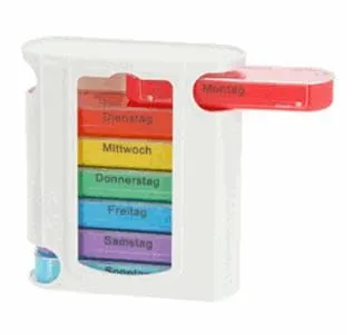 Tablettenbox Pillenbox 7 Tage mit 4 Fächern