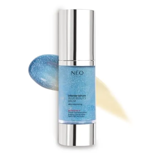 NEO MAKE UP Blue Beauty Balm – Tönender Hybrid-Primer mit Mikropigmenten – Mit Braunalgenextrakt, Quellwasser & Birkenextrakt – Anti-Bluelight & Feuchtigkeitsboost – Für jeden Hautton – 30 ml