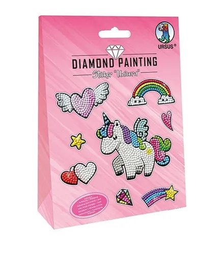 BASTELSET DIAMOND PAINTING STICKER UNICORN