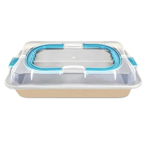 Rechteckige Antihaftbackform Mit Deckel Tragbares Backblech Mit Klappbarem Griff