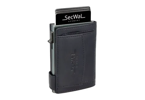 SecWal Geldbörse mit RFID Schutz - Praktisches Slim Wallet für Damen und Herren, mit Platz für bis zu 6 Karten, Münzfach und RFID-Schutz für maximale Sicherheit. Ideal für jede Tasche, stilvoll und funktional.