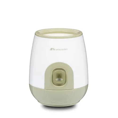 Bebeconfort Express Elektrischer Flaschenwärmer, Flaschenwärmer für Baby, Schnelles Aufheizen, Einfache Verwendung, Weiß & Grün