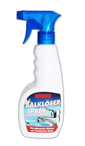 KALKLÖSER SPRAY 500ml Kalkentferner Entkalker Kalkspray Küche Bad Fliesen Reiniger Sprühflasche 07