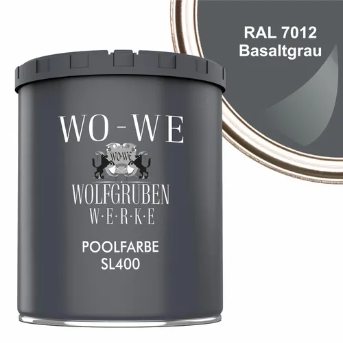 WO-WE Schwimmbadfarbe Basaltgrau 750ml