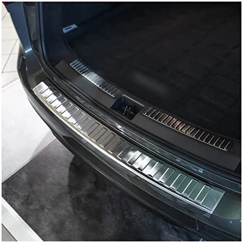 Edelstahl Ladekantenschutz für Opel Insignia B ST 2017-2022 - Stoßfängerabdeckung aus 100% passgenauem Edelstahl, idealer Kratzschutz für Ihren Kofferraum. Inklusive Reinigungstuch und Montageanleitung für einfache Installation.