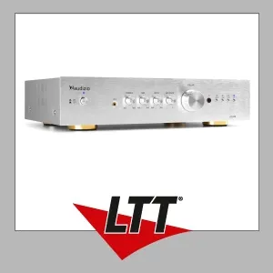 Audizio AD200A 2-Kanal-HiFi-Verstärker Alu - Hifi-Verstärker mit elegantem Aluminium-Design und hohem Schalldruck für beeindruckenden Klang, ideal für Musikliebhaber.