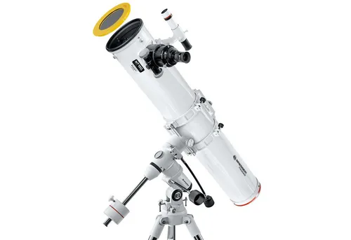 BRESSER Messier NT-150L/1200 Hexafoc EXOS-1/EQ4 Teleskop - Teleskop für Nacht- und Sonnenbeobachtung, jetzt mit hochwertigem Objektiv-Sonnenfilter für sichere Sonnenbeobachtungen und einfache Transportabilität.