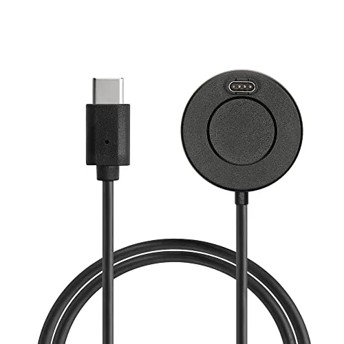 kwmobile USB C Ladekabel kompatibel mit Garmin Venu Sq Music/Sq 2 / Venu 2 Plus/Fenix 7 / vivoactive 4 - Kabel Charger - Smart Watch Typ C Ersatzkabel - Fitnesstracker Aufladekabel