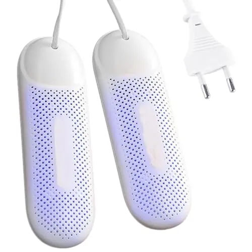yotutun Elektrischer Schuhtrockner, Tragbarer Schuhtrockner Elektrisch 360° Stiefeltrockner Schuhtrockner Winter Stiefelwärmer Deodorizer für Skischuhe, Schuhe, Socken EU-Stecker