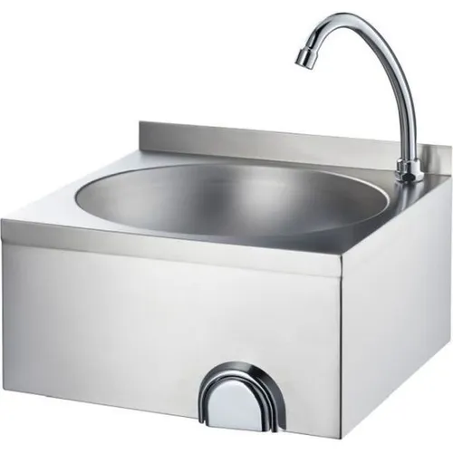 Stalgast Edelstahl Handwaschbecken mit Kniebedienung