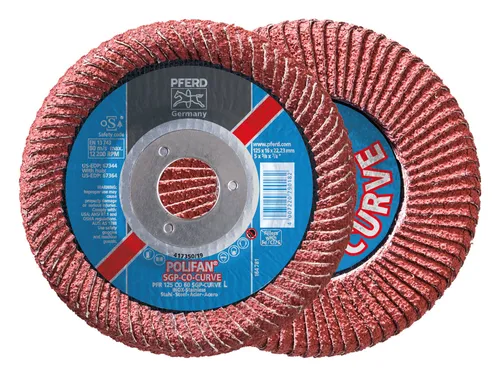 PFERD Fächer Schleifscheiben CURVE M 125mm K 60 CO