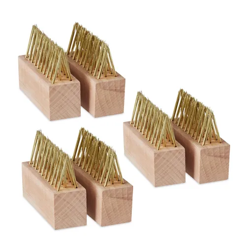 Fugenbürste unkraut Moosbürste Fugenreiniger Unkrautbesen 6 Stück Stahlborsten