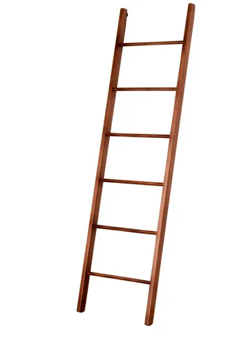 fornera Dekoleiter f33 aus massivem Buchenholz - Leiterregale aus hochwertigem Buchenholz, flexibel einsetzbar als Deko, Kleiderständer oder Handtuchhalter – ganz ohne Bohren dank vormontierter Gummipuffen!