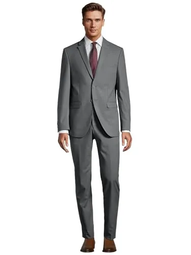 Steffen Klein Herren Designer Anzug Slim Fit in grau von Steffen Klein