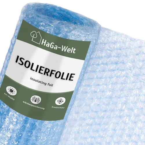 HaGa Isolierfolie – 1,5m x 10m für Gewächshaus