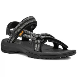 Teva Damen W Terra FI LITE Sandale, Atmosphere Black/Grey, 39 EU - Wanderschuhe mit schnell trocknendem, recyceltem Gurtband und perfekter Passform dank Universal Strapping System. Antimikrobielle Behandlung für frische Füße und rutschfeste, langlebige Außensohle.