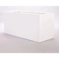 Elegant Einrichten Pflanzkübel Fiberglas Rechteckig 120x50x55cm Perlmutt-Weiß - Der rechteckige Pflanzkübel aus Fiberglas in Perlmuttweiß vereint Stabilität und elegantes Design. Ideal als Raumteiler oder Sichtschutz, ist er UV-beständig, frostsicher und handgefertigt für höchste Qualität.