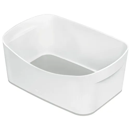 LEITZ MyBox Aufbewahrungsbox 3,0 l perlweiß/grau 24,6 x 16,0 x 9,8 cm