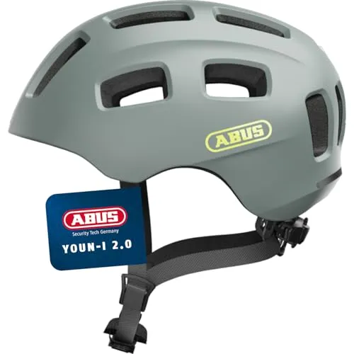 ABUS Fahrradhelm Youn-I 2.0 - Sicher und stylisch für Kinder und Jugendliche - Fahrradhelme mit schlagfester Außenschale und LED-Rücklicht für optimale Sichtbarkeit und Sicherheit beim Radfahren - ideal für coole Kids und Jugendliche.