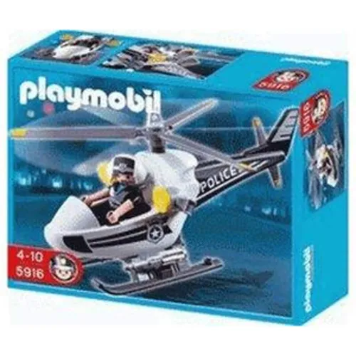PLAYMOBIL 5916 Polizeihubschrauber - Spielfigur Spielsets mit abgerundetem Design, ideal für Kinderhände. Hochwertige Qualität für unendlichen Spielspaß und einfache Reinigung unter Wasser.