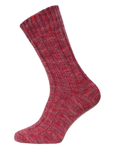 HomeOfSocks 100% Wollsocken für Herren und Damen - Extra Dicke, Rote Schurwolle, Größe 39-42 - Kuschelig warme Wollsocken aus hochwertiger Schurwolle, ideal für kalte Tage. Strapazierfähig und nachhaltig verpackt. Perfekte Passform für angenehme Fußtemperatur und Komfort.