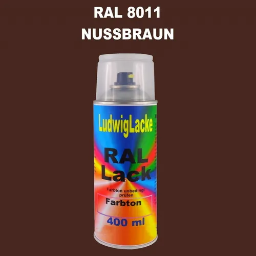 RAL 8011 NUSSBRAUN Seidenmatt 400 ml 1K Spray