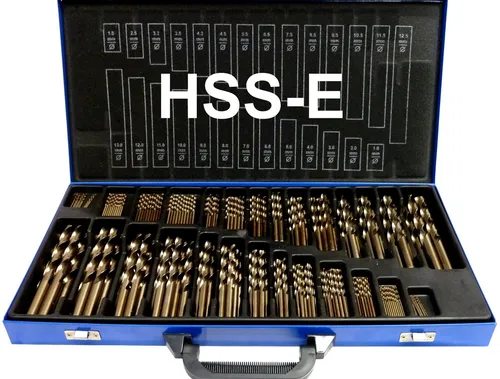 PeTools 230 tlg. Metallbohrer Set HSS-E Cobalt (Co5) für Edelstahl - Bohrer Set für professionelle Anwendungen, ideal für Edelstahl und hochfeste Materialien. Präzisionsschliff für hohe Rundlaufgenauigkeit, geliefert in robustem Metallkoffer.