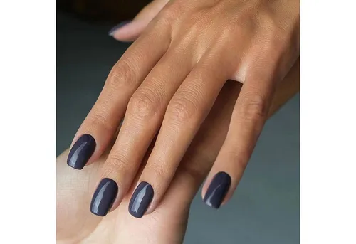 LuxusKollektion Kunstfingernägel 24Pcs Eckig Nägel Aufkleben French Tip Ballerina Acryl Nägel Marine