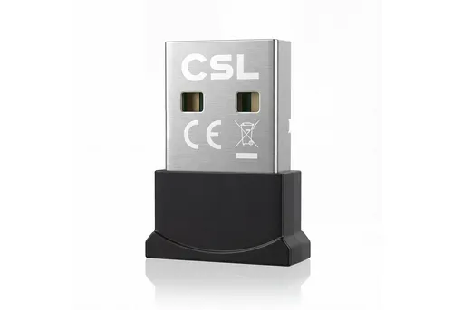 CSL BT USB Stick Nano, BT5.3 Adapter Dongle, Empfänger & Sender, bis 20 m Bluetooth-Adapter USB-A, 7 Geräte, für Kopfhörer, Lautsprecher, Maus, Tastatur, Windows 10 11