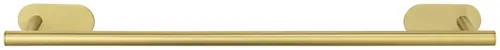 Wenko Handtuchhalter Gold, Metall, 60x4.5x7 cm - Handtuchhalter in elegantem Gold, aus robustem Metall, mit einfacher Montage ohne Bohren – ideal für stilvolle Badezimmer.